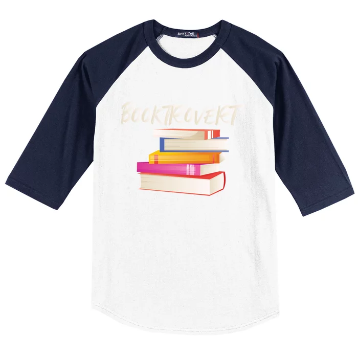 Booktrovert Literature Library Books Reading Hobby Love Fun Cute Gift Baseball Sleeve Shirt