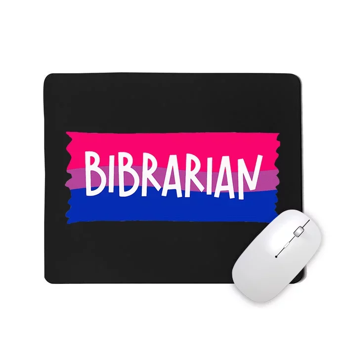 Bibrarian Librarian Lgbtqia Bookish Bisexual Mousepad