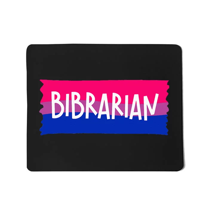 Bibrarian Librarian Lgbtqia Bookish Bisexual Mousepad