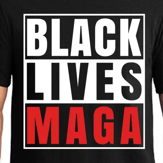 Black Lives Maga Black Conservative Republican Pajama Set