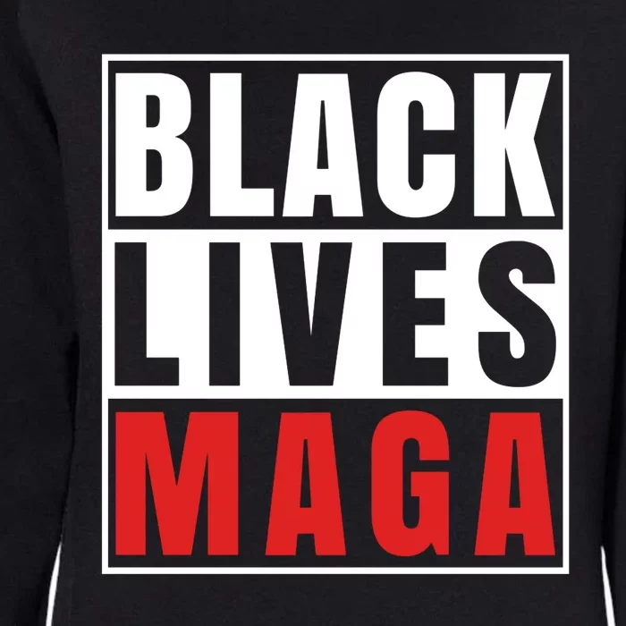 Black Lives Maga Black Conservative Republican Womens California Wash Sweatshirt