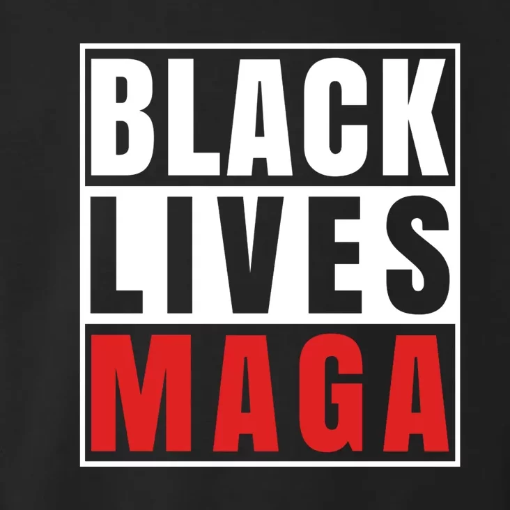 Black Lives Maga Black Conservative Republican Toddler Hoodie