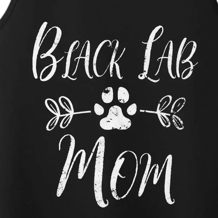 Black Lab Mom Labrador Retriever Lover Funny Dog Mom Performance Tank