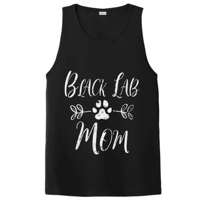 Black Lab Mom Labrador Retriever Lover Funny Dog Mom Performance Tank