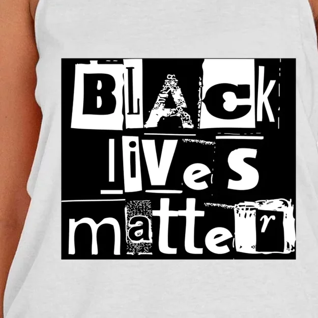 Black Lives Matter Gift On The World BLM Shirt Gift For Family Xmas Women's Knotted Racerback Tank