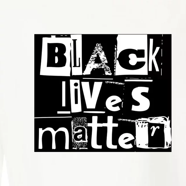 Black Lives Matter Gift On The World BLM Shirt Gift For Family Xmas Cropped Pullover Crew