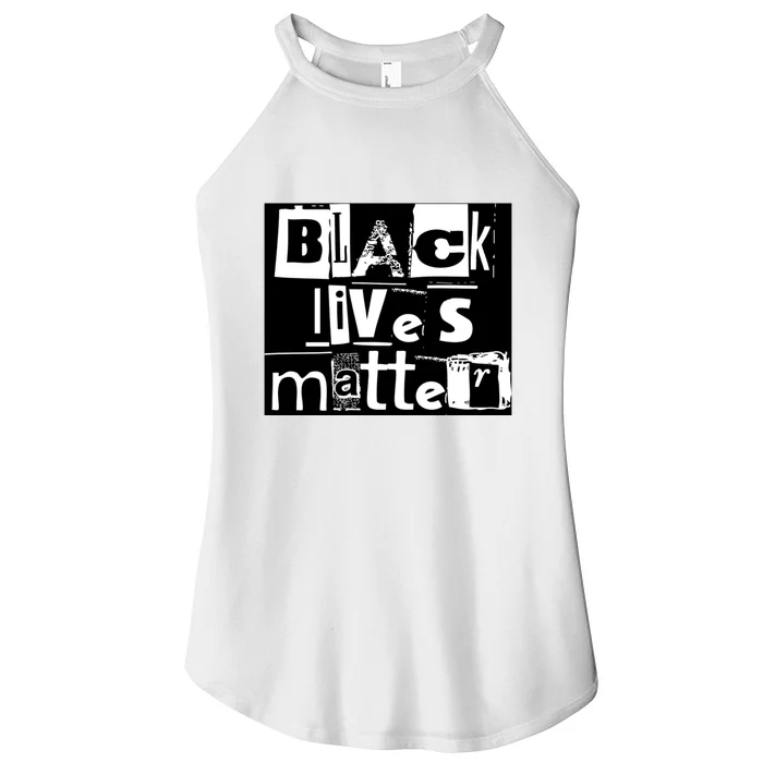 Black Lives Matter Gift On The World BLM Shirt Gift For Family Xmas Women’s Perfect Tri Rocker Tank