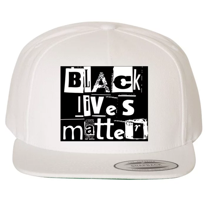 Black Lives Matter Gift On The World BLM Shirt Gift For Family Xmas Wool Snapback Cap