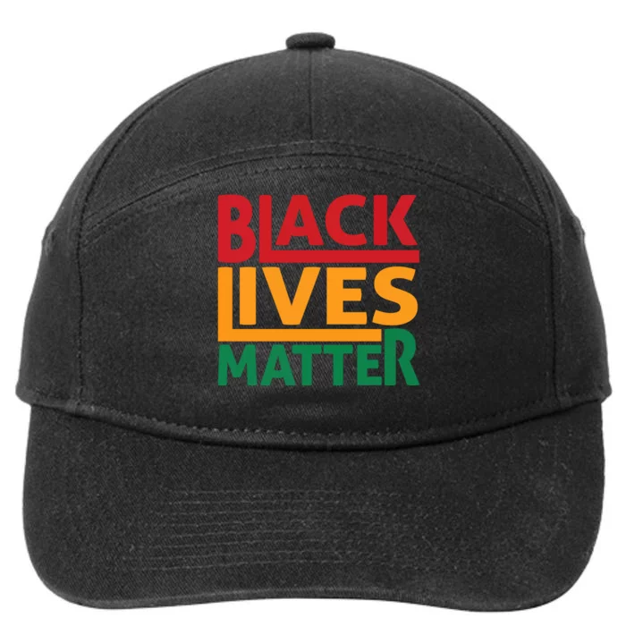 Black Lives Matter Human Rights 7-Panel Snapback Hat