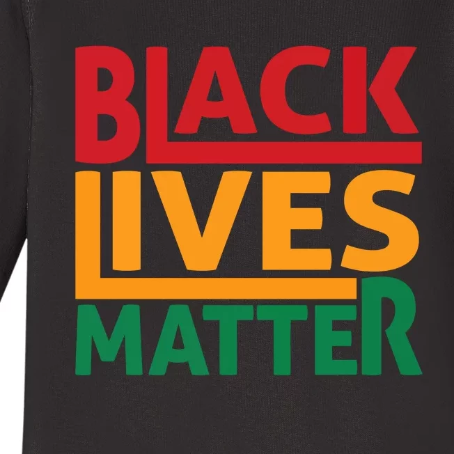 Black Lives Matter Human Rights Baby Long Sleeve Bodysuit