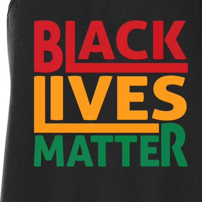 Black Lives Matter Human Rights Women's Racerback Tank