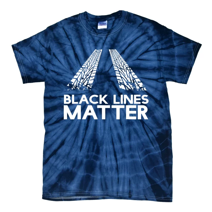 Black Lines Matter Tie-Dye T-Shirt