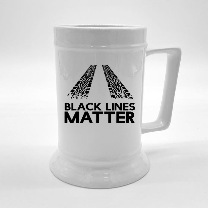 Black Lines Matter Front & Back Beer Stein