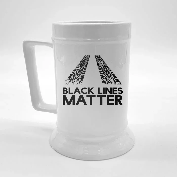 Black Lines Matter Front & Back Beer Stein