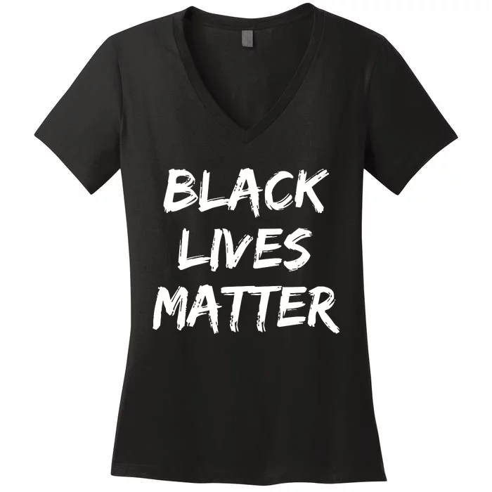 Black Lives Matter Women's V-Neck T-Shirt