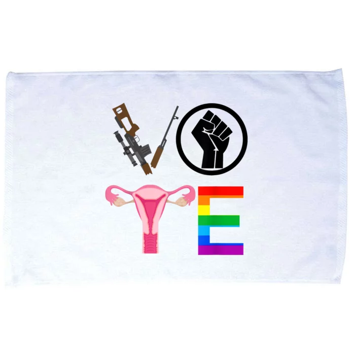 Black Lives Matter Vote Lgbt Gay Rights Feminist Equality Microfiber Hand Towel