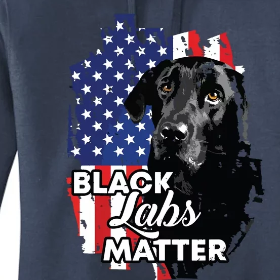 Black Labs Matter Labrador Retriever Women's Pullover Hoodie