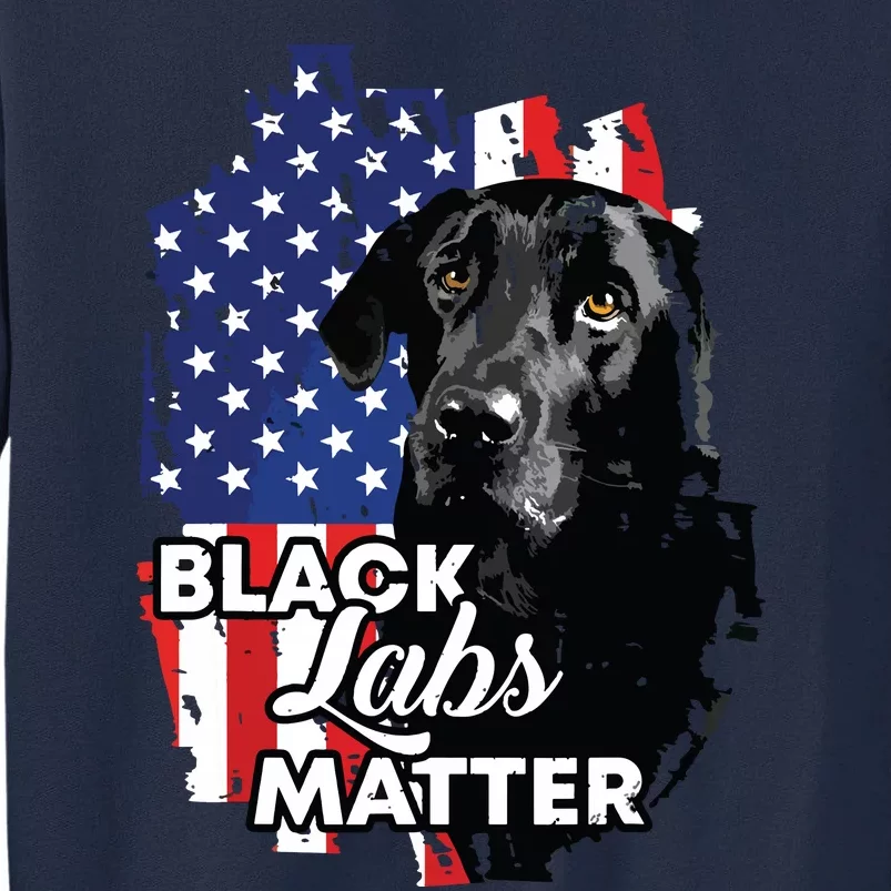 Black Labs Matter Labrador Retriever Tall Sweatshirt