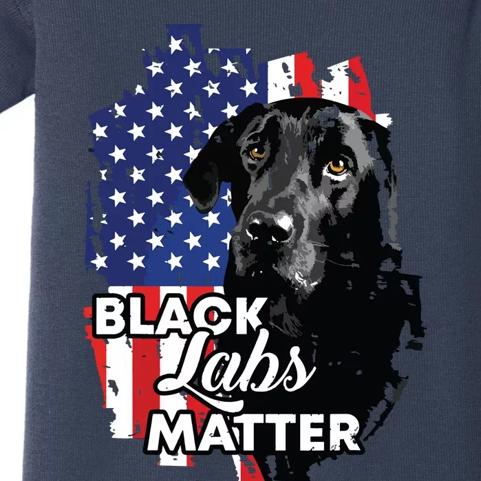 Black Labs Matter Labrador Retriever Baby Bodysuit