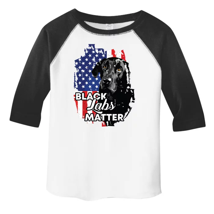 Black Labs Matter Labrador Retriever Toddler Fine Jersey T-Shirt