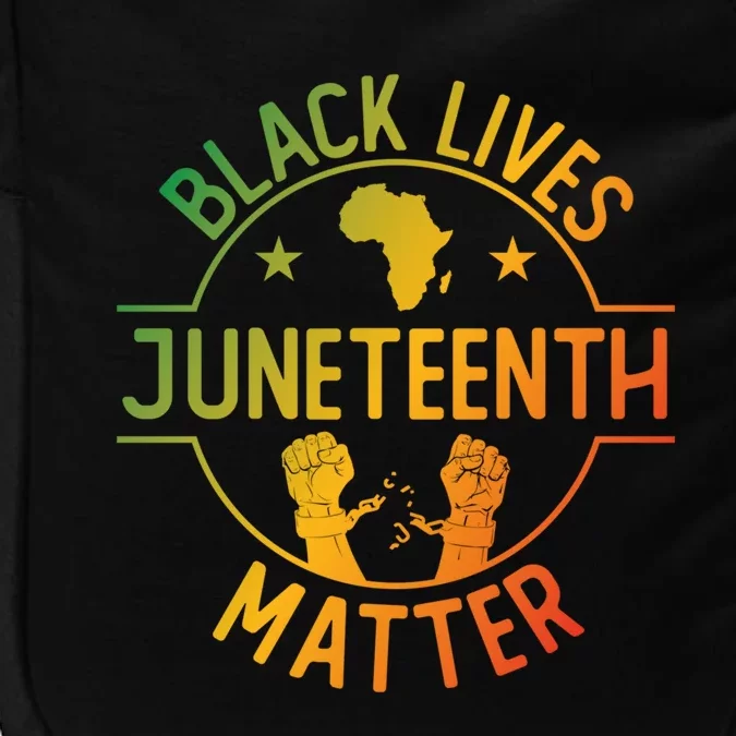 Black Lives Matter Happy Juneteenth African Ancestry Pride Meaningful Gift Impact Tech Backpack