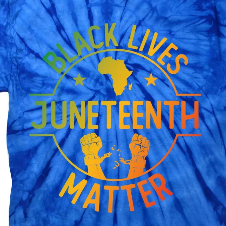 Black Lives Matter Happy Juneteenth African Ancestry Pride Meaningful Gift Tie-Dye T-Shirt