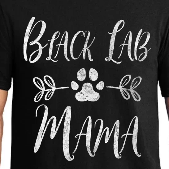 Black Lab Mama Gift Labrador Retriever Lover Funny Dog Mom Great Gift Pajama Set