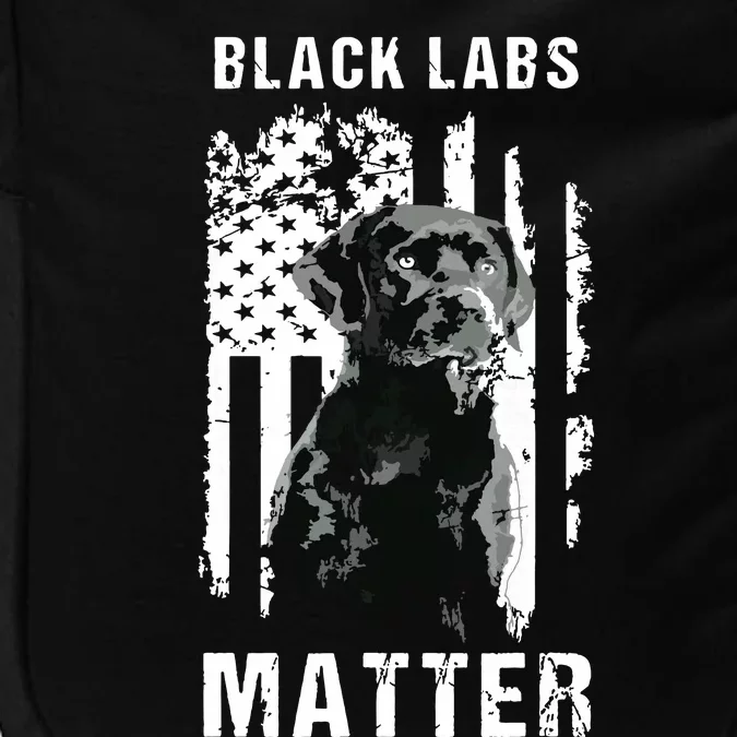 Black Labs Matter Labrador Retriever Impact Tech Backpack