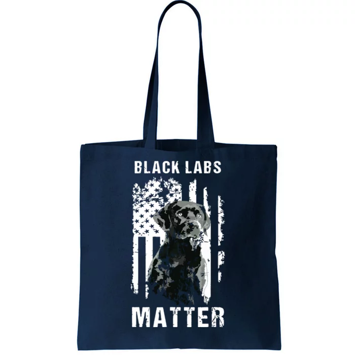 Black Labs Matter Labrador Retriever Tote Bag