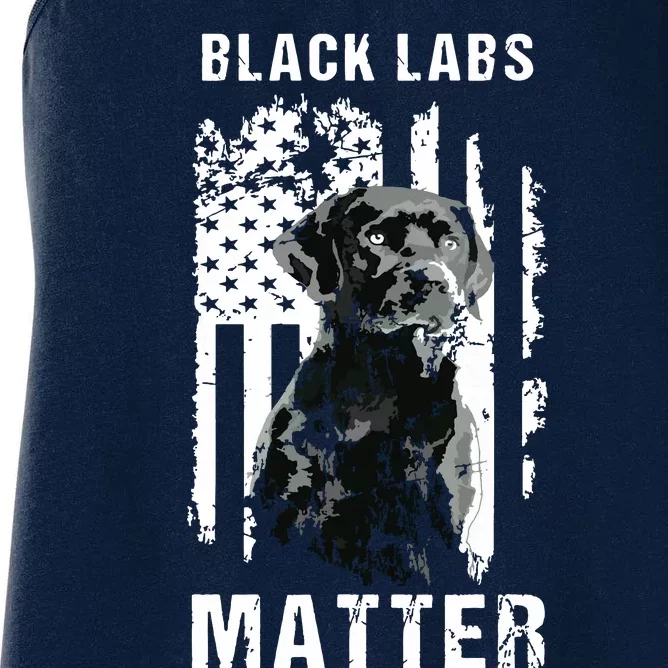 Black Labs Matter Labrador Retriever Women's Racerback Tank