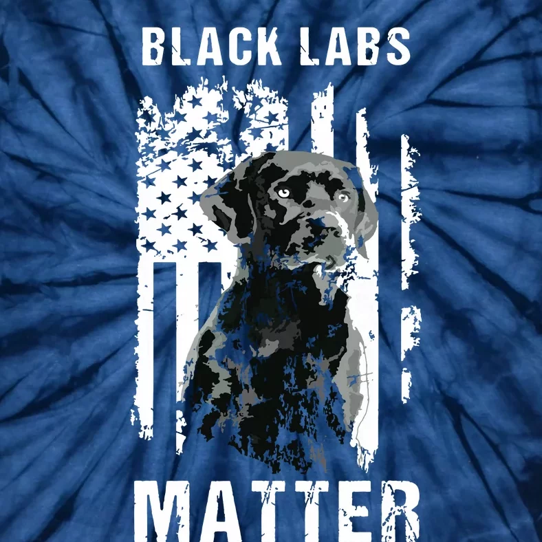 Black Labs Matter Labrador Retriever Tie-Dye T-Shirt