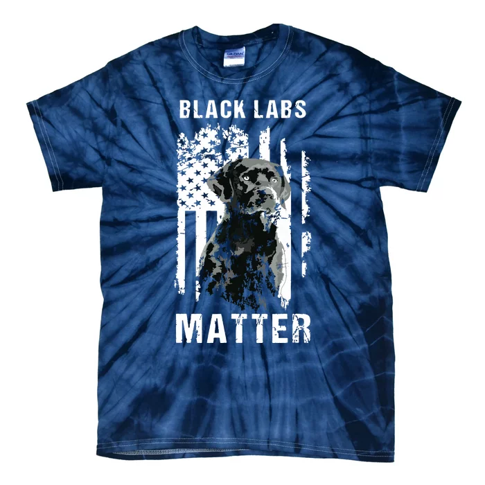 Black Labs Matter Labrador Retriever Tie-Dye T-Shirt