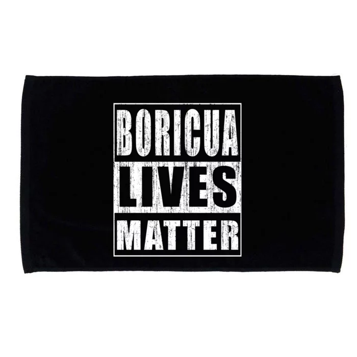 Boricua Lives Matter Funny Puerto Rico Gift Microfiber Hand Towel