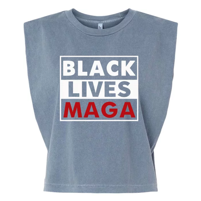 Black Lives Maga Garment-Dyed Women's Muscle Tee