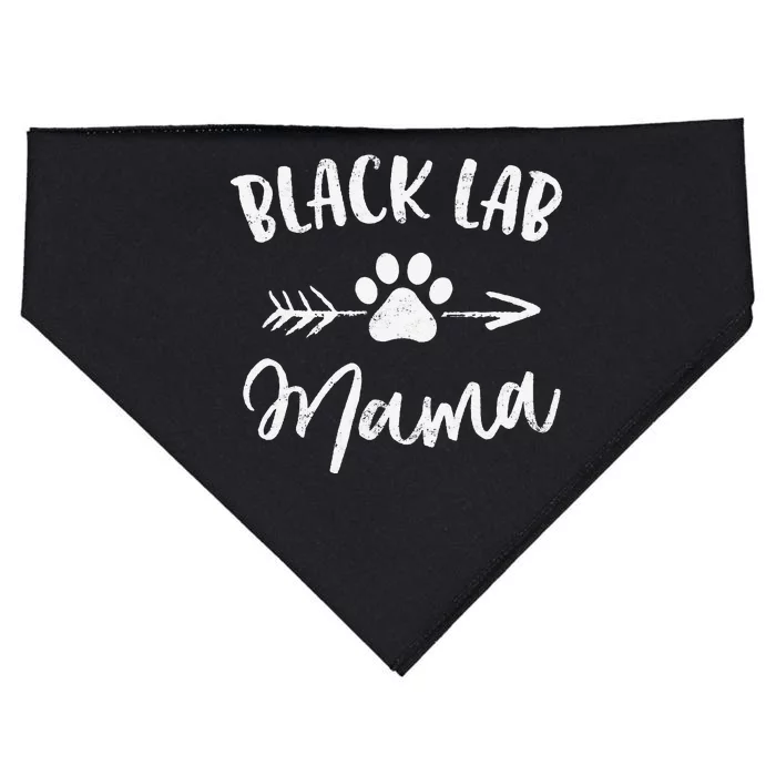 Black Lab Mama Labrador Retriever Lover Gifts Dog Mom Mother USA-Made Doggie Bandana