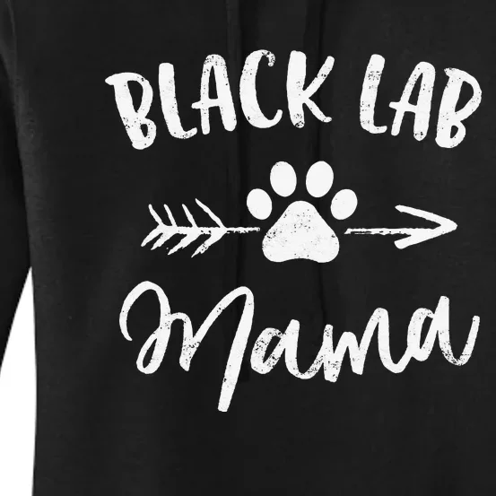 Black Lab Mama Labrador Retriever Lover Gifts Dog Mom Mother Women's Pullover Hoodie