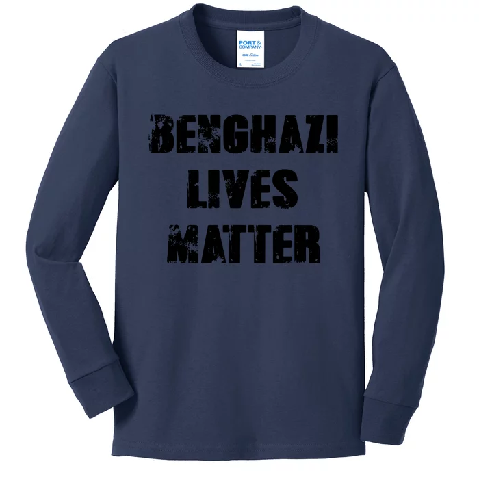 Benghazi Lives Matter Civil Rights Kids Long Sleeve Shirt