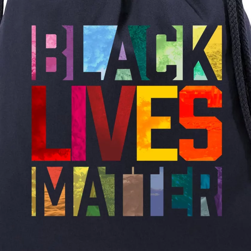 Black Lives Matter Blm Movet End Racism Gift Drawstring Bag