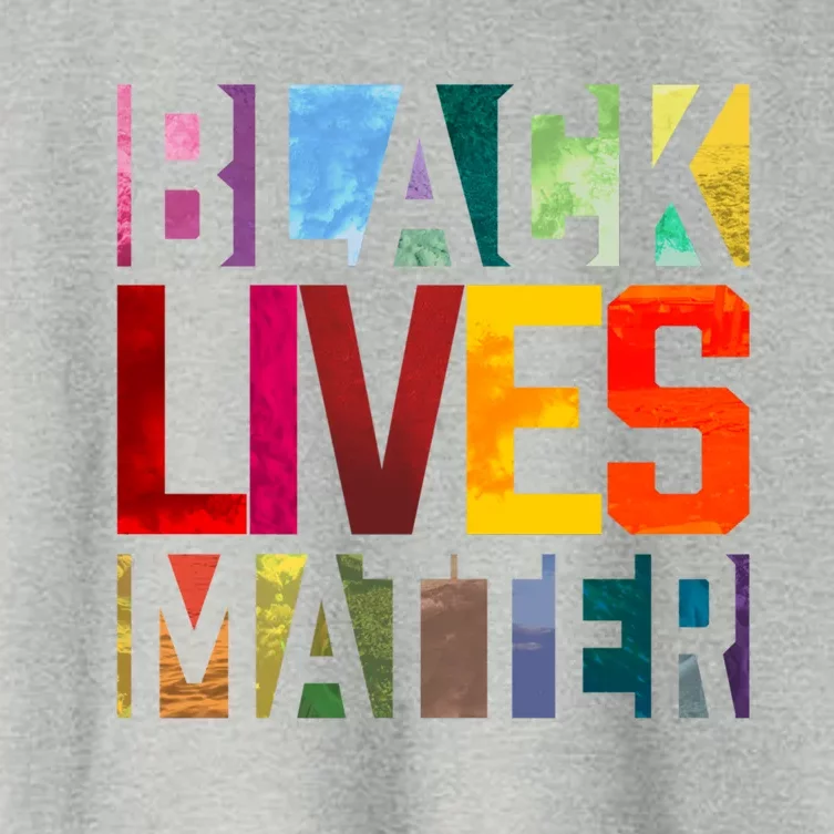 Black Lives Matter Blm Movet End Racism Gift Women's Crop Top Tee