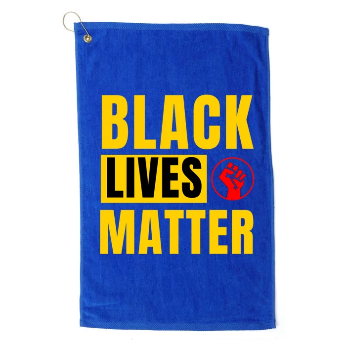 Black Lives Matter Blm Gift Platinum Collection Golf Towel