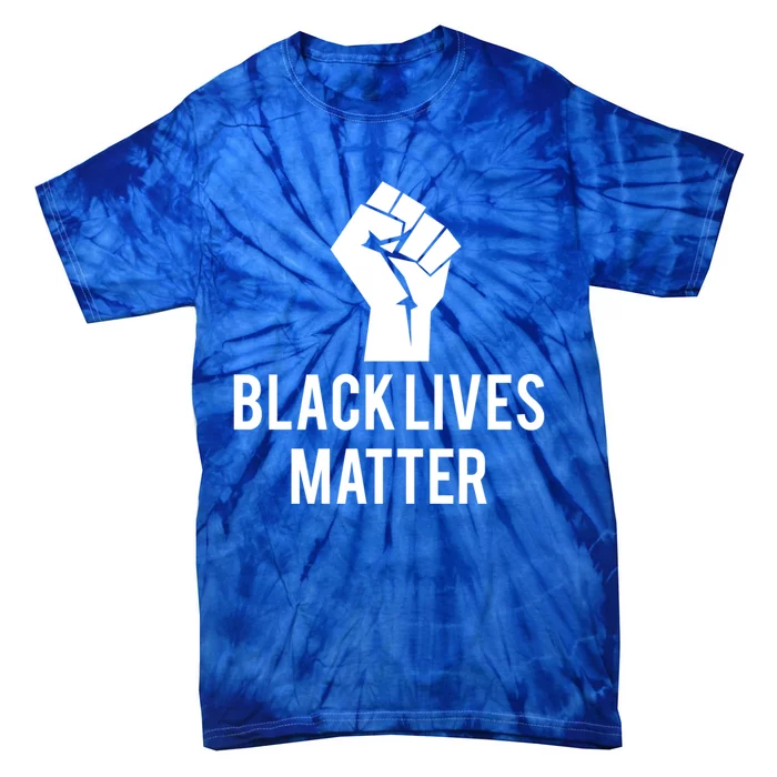 Black Lives Matter Fist Gift Tie-Dye T-Shirt