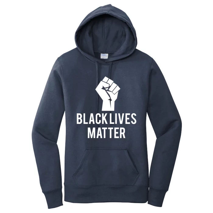 Black Lives Matter Fist Gift Women's Pullover Hoodie