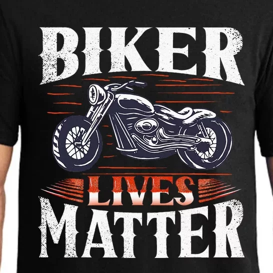 Biker Lives Matter Motorcycle Rider Pajama Set