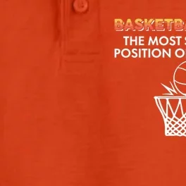 Basketball Lover Mom The Most Stressful Position On The Team Gift Dry Zone Grid Performance Polo