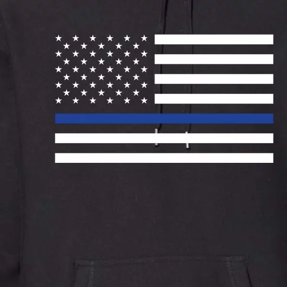 Blue Lives Matter Flag Premium Hoodie