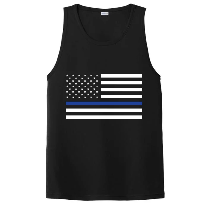 Blue Lives Matter Flag Performance Tank