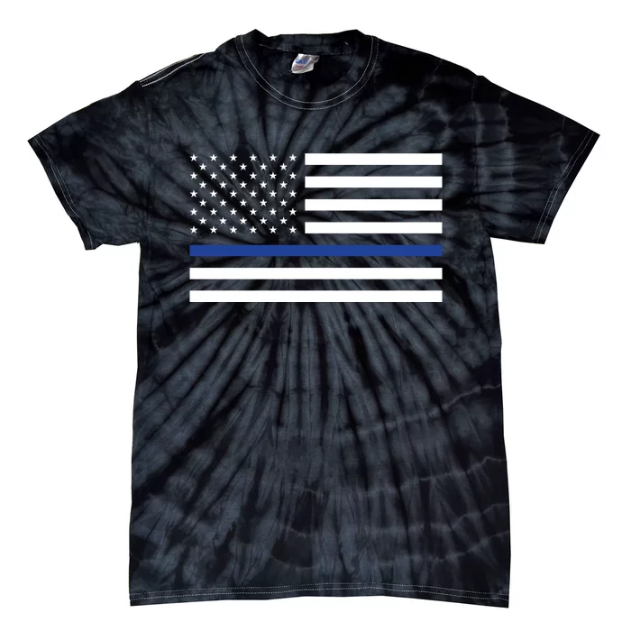 Blue Lives Matter Flag Tie-Dye T-Shirt