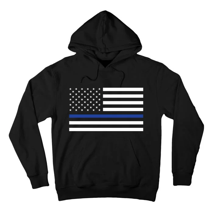 Blue Lives Matter Flag Tall Hoodie