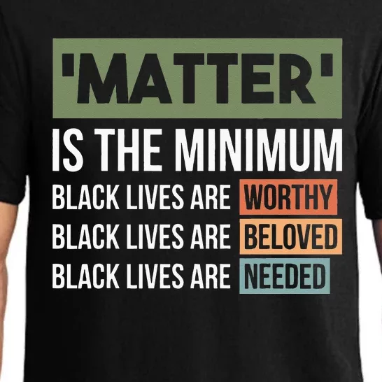 Black Lives Matter Is The Minimum BLM Protest Pajama Set