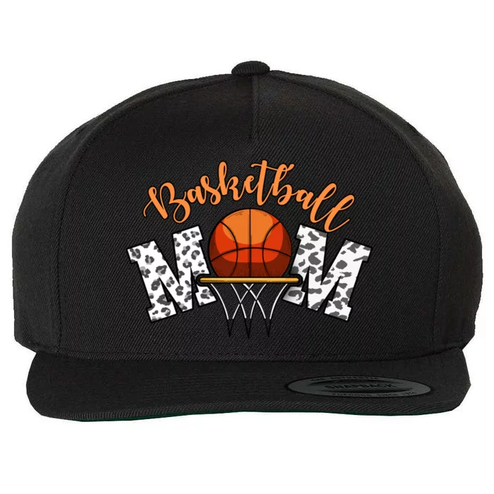 Basketball Lover Mom Mother Gift Wool Snapback Cap